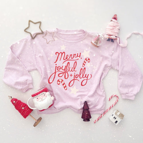 MERRY, JOYFUL + JOLLY •pullover (women +kids)