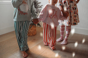 CANDY CANE STRIPE • kids ankle pants