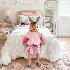 Paper Bag skirt • kids (velvet rosebloom)