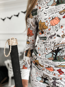 TAY-LOWEEN • baby zipper pjs