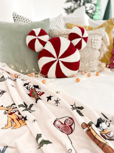 PEPPERMINT MOUSE • throw pillow