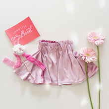 Load image into Gallery viewer, Paper Bag skirt • kids (velvet rosebloom)