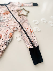 HOUSE IS HAUNTED • baby zipper pjs (one-piece)