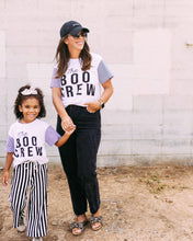 Load image into Gallery viewer, BOO CREW •contrast stripe sleeves (women + kids)