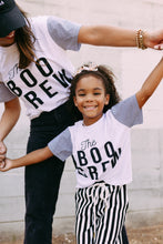 Load image into Gallery viewer, BOO CREW •contrast stripe sleeves (women + kids)