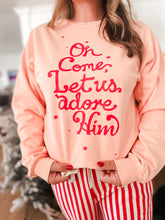 Load image into Gallery viewer, ADORE HIM• womens pullover (peach or pink)