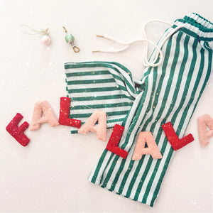 CANDY CANE STRIPE • kids ankle pants