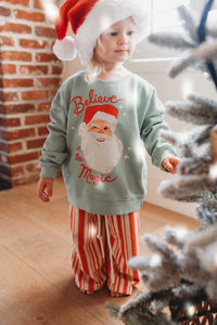 CANDY CANE STRIPE • kids ankle pants