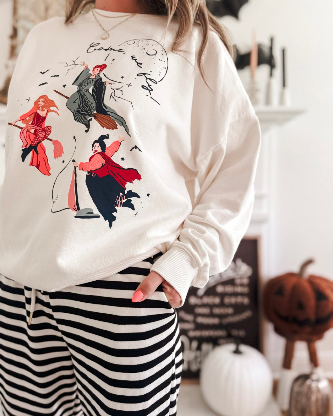 COME, WE FLY • women's pullover (Hallo-cream) restock coming