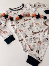 Load image into Gallery viewer, HALLOWEEN ZOO BOO • kids bamboo pjs (two-piece)