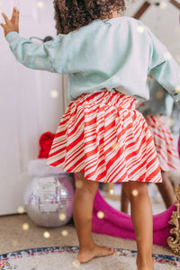 paper bag twirl skirt • kids (CANDY CANE)