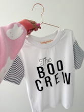 Load image into Gallery viewer, BOO CREW •contrast stripe sleeves (women + kids)