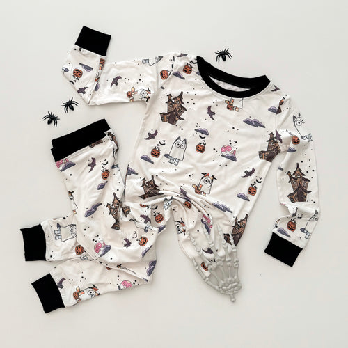 BLUE-YY GHOSTS.• pjs (two-piece) WOMEN + KIDS / CLOSEOUT