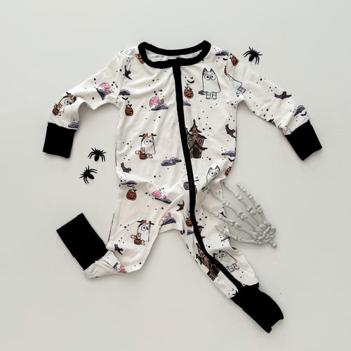 BLUE-YY GHOSTS • zipper pjs CLOSEOUT