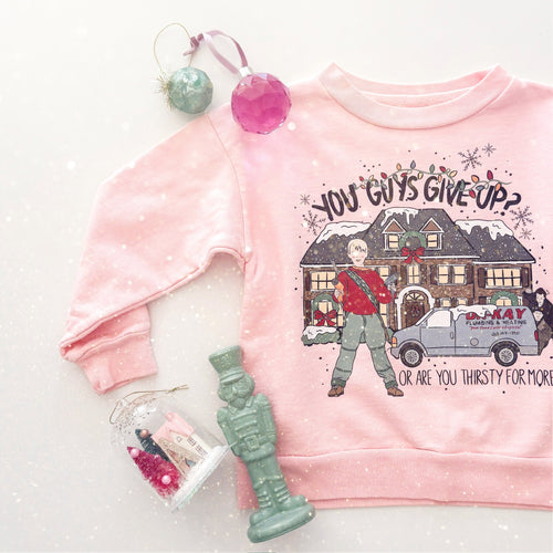 THIRSTY FOR MORE • kids pullover in PINK FLASH