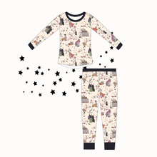 Load image into Gallery viewer, HOCUS POCUS • bamboo kids pjs (cream) adult joggers + kids CLOSEOUT