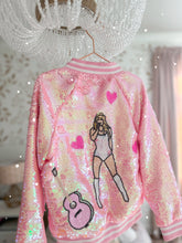 Load image into Gallery viewer, LOVER • sequin bomber jacket