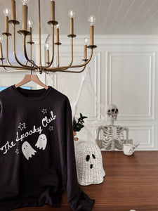 THE SPOOKY CLUB • pullover (women + kids) graphite