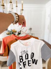 Load image into Gallery viewer, BOO CREW •contrast stripe sleeves (women + kids)