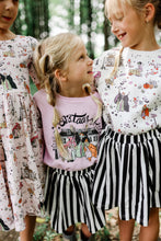 Load image into Gallery viewer, Twirl Skirt • kids/youth  (BEETLEJUICE STRIPE)