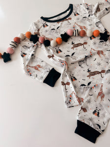 HALLOWEEN ZOO BOO • kids bamboo pjs (two-piece)