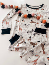 Load image into Gallery viewer, HALLOWEEN ZOO BOO • kids bamboo pjs (two-piece)