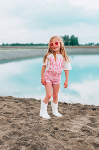 SALTY HAIR SANDY BOOTS • kids tee