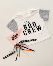 Load image into Gallery viewer, BOO CREW •contrast stripe sleeves (women + kids)