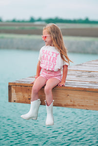 SALTY HAIR SANDY BOOTS • kids tee