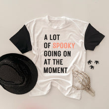 Load image into Gallery viewer, A LOT OF SPOOKY • color block tee (women + kids)CLOSEOUT