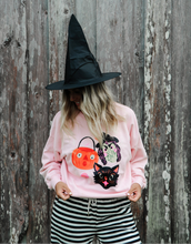 Load image into Gallery viewer, Vintage Halloween Friends • women&#39;s pullover (pink)