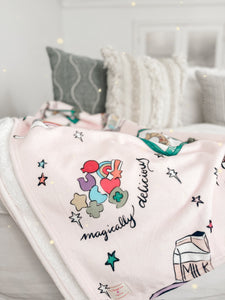 MY LUCKY CHARM • sherpa throw blanket FLASH