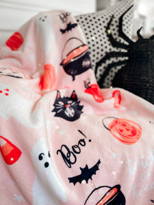 HALLOWEEN NIGHT • sherpa throw blanket