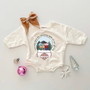 SNOW GLOBE • baby bubble romper (french terry)