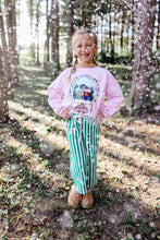 Load image into Gallery viewer, WINTERGREEN STRIPE • kids ankle pants