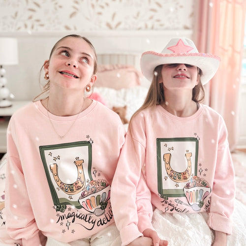 LUCKY • pullover (women + kids) PINK