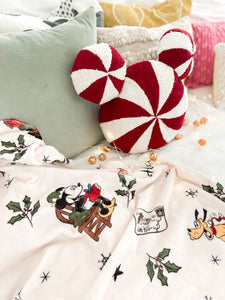 PEPPERMINT MOUSE • throw pillow