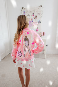 LOVER • sequin bomber jacket