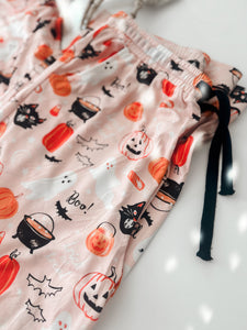 HALLOWEEN NIGHT • button down pj's (women + youth) two-piece