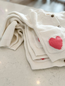 POCKET FULL OF LOVE • kids cardigan sweater FLASH