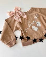 Load image into Gallery viewer, THE SPOOKY CLUB • kids raglan pullover (caramel apple)