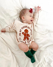 Load image into Gallery viewer, GINGERBREAD • baby bubble romper (french terry)