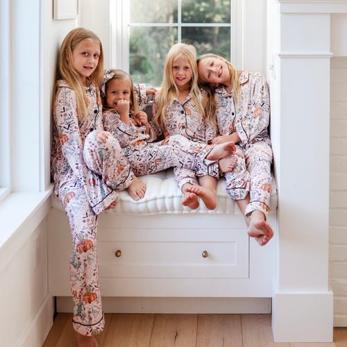 HOUSE IS HAUNTED • kids button down pj's (two-piece)