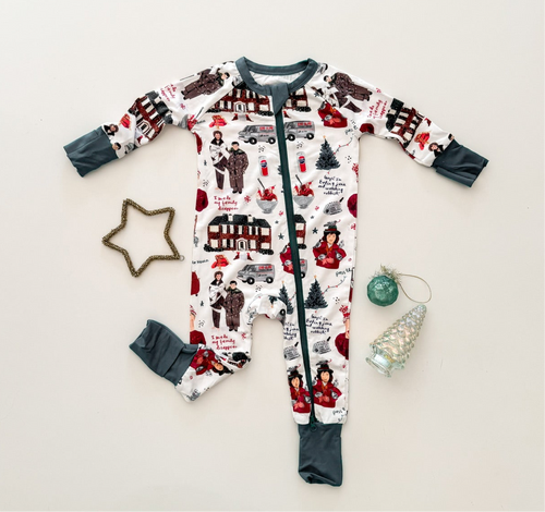 EATING JUNK • baby zipper pjs (one-piece)