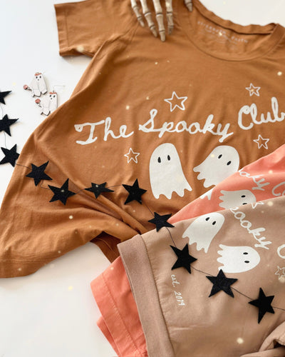 THE SPOOKY CLUB • tee (women + kids) brown sugar