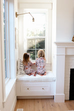 Load image into Gallery viewer, HOUSE IS HAUNTED • kids button down pj&#39;s (two-piece)