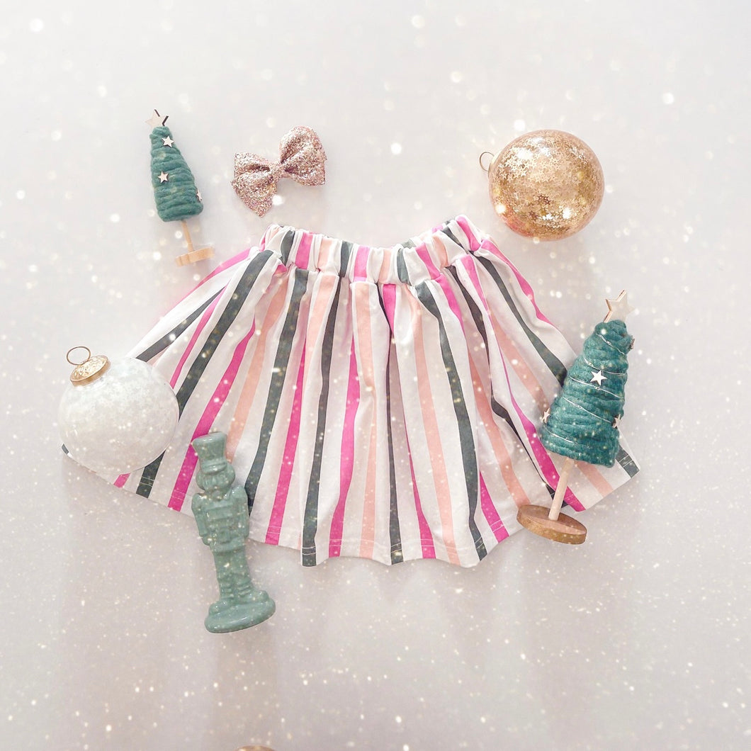 Twirl Skirt • kids (MERRY + BRIGHT STRIPE)