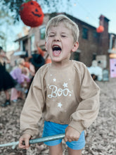 Load image into Gallery viewer, WHIMSY BOO • womens raglan pullover (CARAMEL)