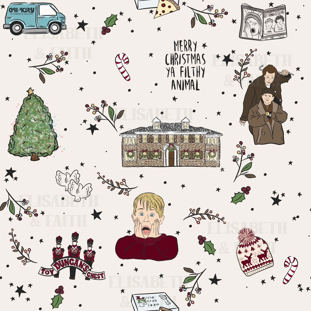 HOME ALONE • wrapping paper (sold in sheets of 3)