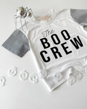 Load image into Gallery viewer, BOO CREW •contrast stripe sleeves (women + kids)
